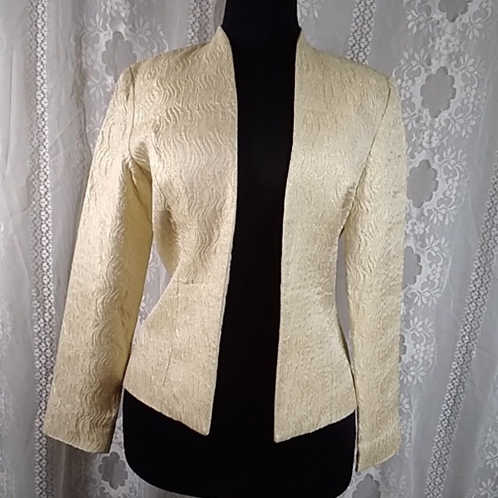 VINTAGE XSCAPE BY LAWRENCE KURTZ WOMEN'S BLAZER JACKET SIZE 4